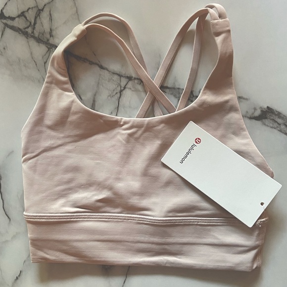 Lululemon Energy Bra Long Line in Pink Bliss